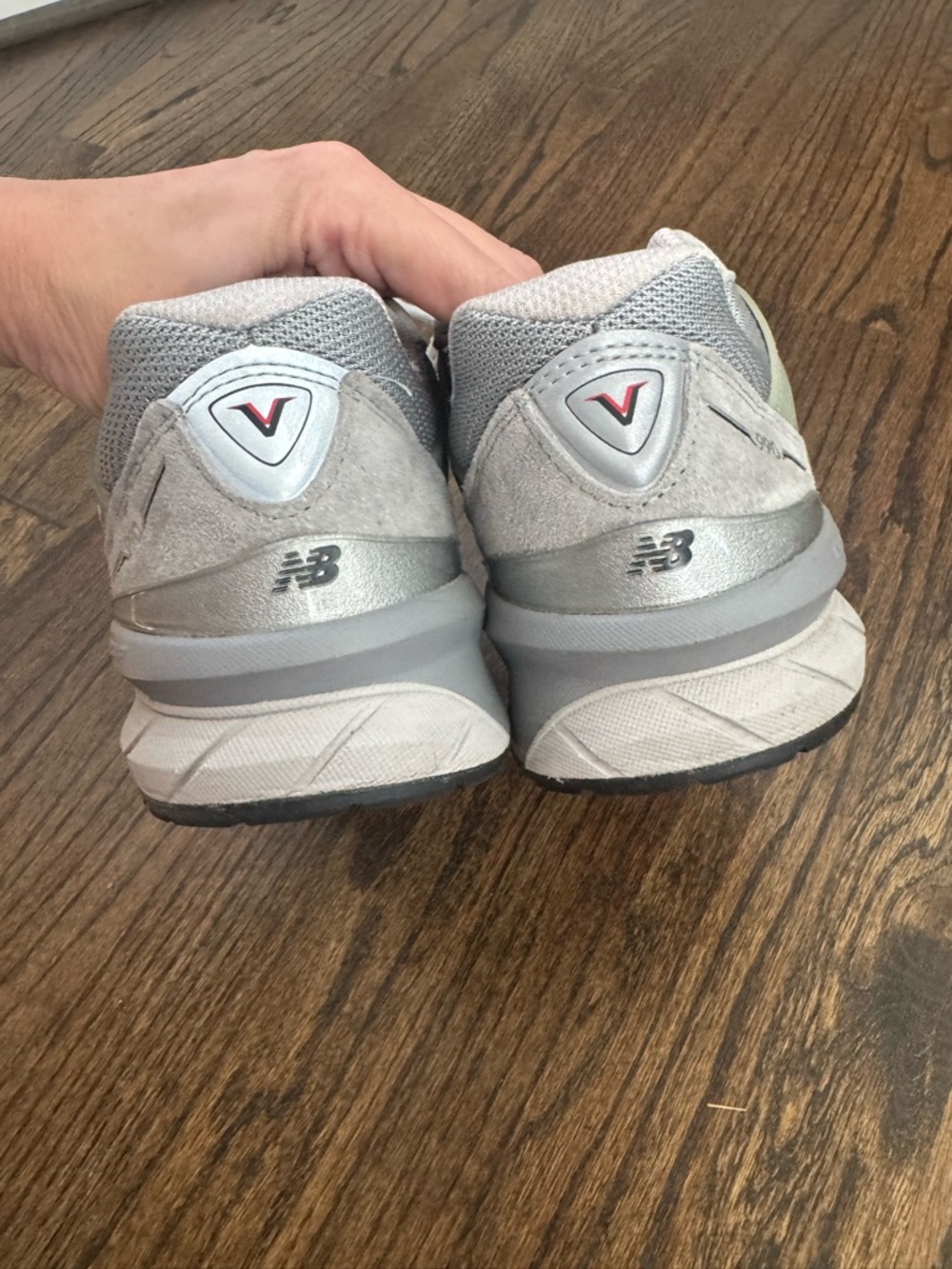 New Balance Gray Mesh & Suede Sneakers - Picture 4 of 4